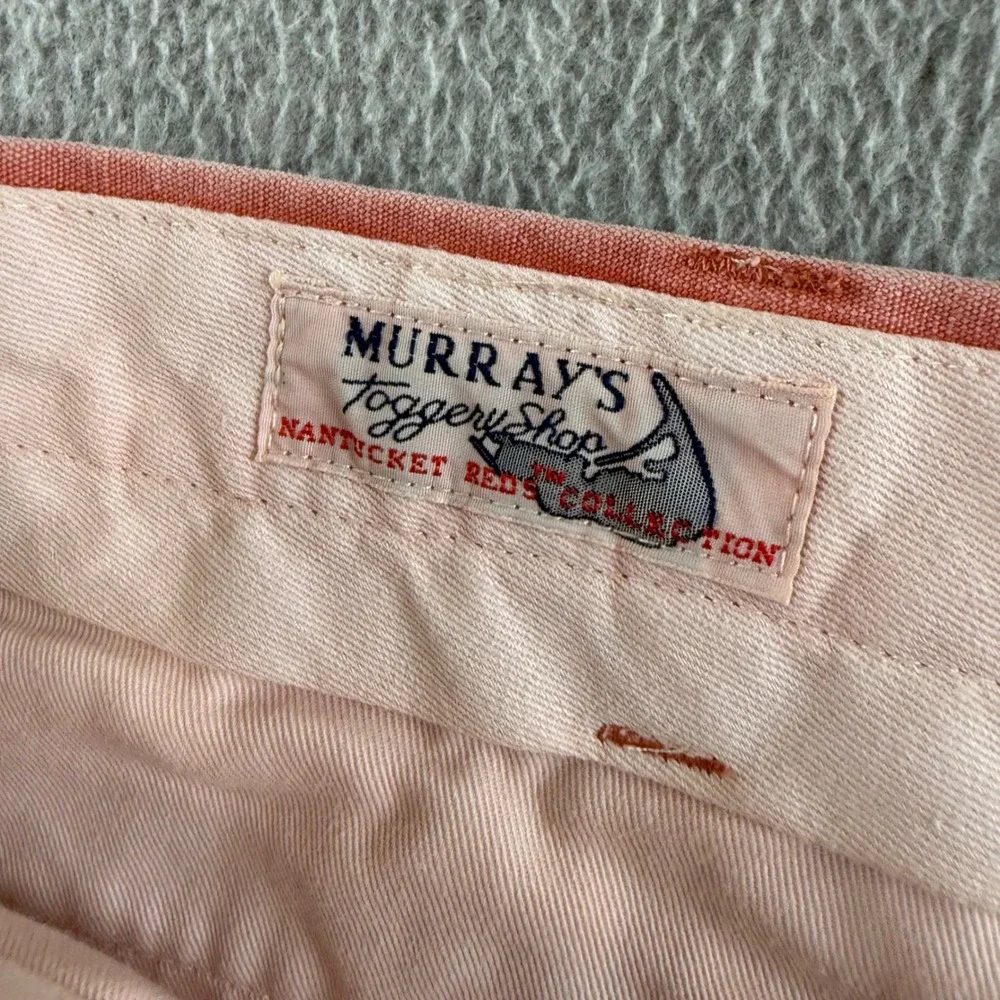 Murray's Toggery Shop Nantucket Reds Pants Mens 38x30 Pink Cotton Salmon Vintage